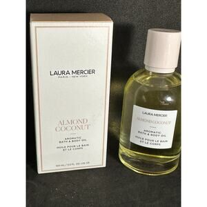 NIB Laura Mercier Almond Coconut Aromatic Bath & Body Oil; 3.3 oz